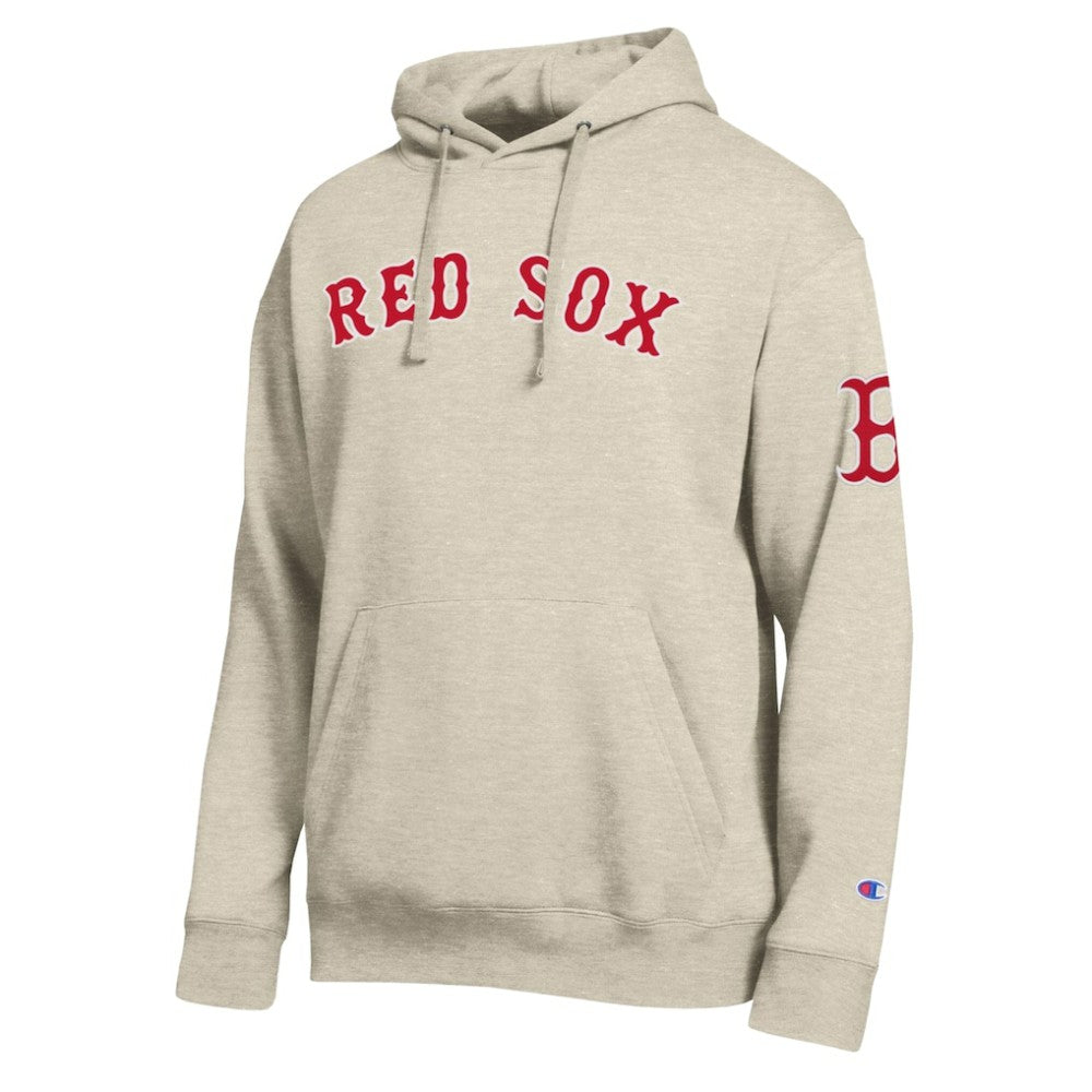Boston Red Sox Champion All Star Chenille Patch Hoodie Oatmeal