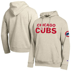 Chicago Cubs Champion All Star Chenille Patch Hoodie Oatmeal