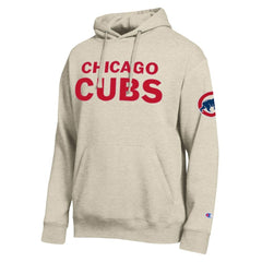 Chicago Cubs Champion All Star Chenille Patch Hoodie Oatmeal