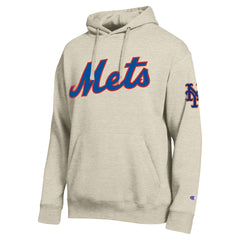 New York Mets Champion All Star Chenille Patch Hoodie Oatmeal