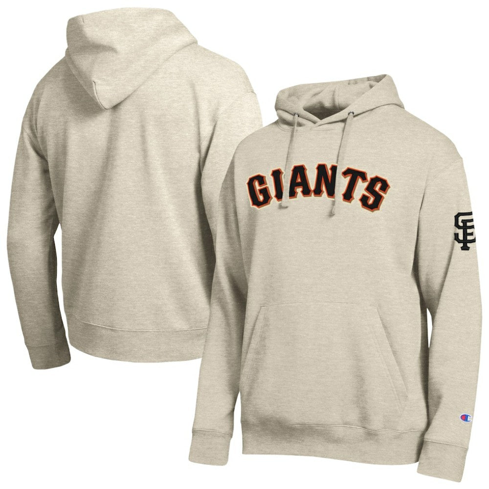 San Francisco Giants Champion All Star Chenille Patch Hoodie Oatmeal