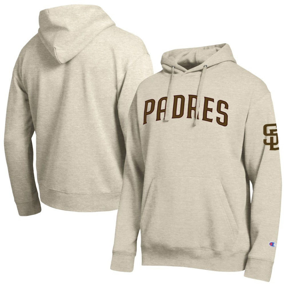 San Diego Padres Champion All Star Chenille Patch Hoodie Oatmeal