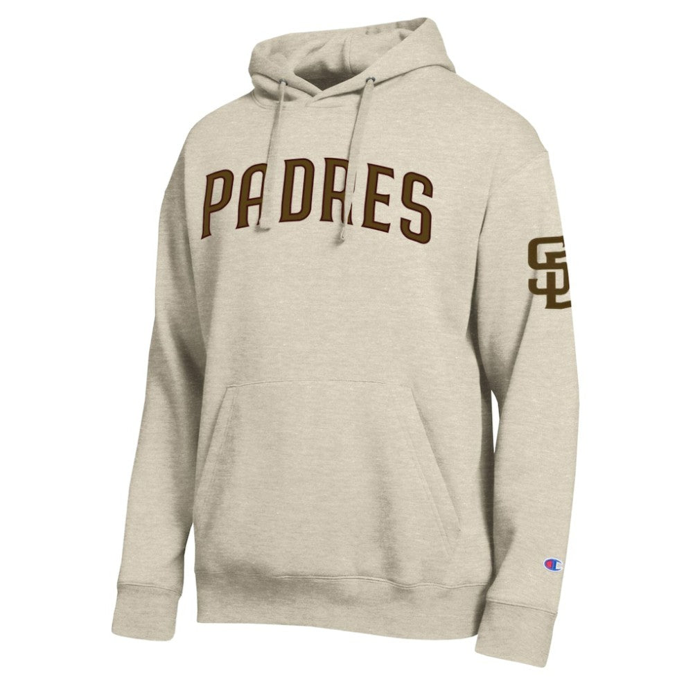 San Diego Padres Champion All Star Chenille Patch Hoodie Oatmeal