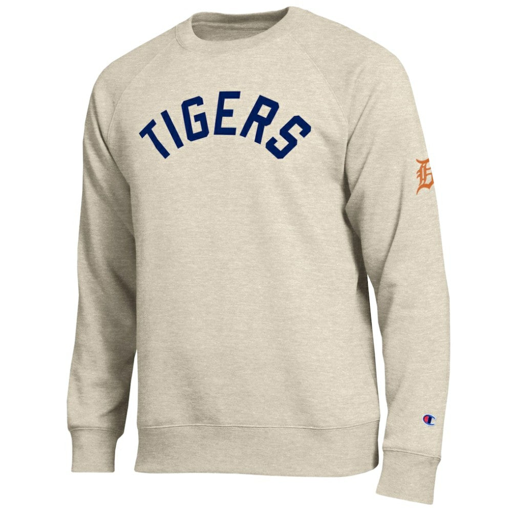 Detroit Tigers Champion All-Star Soft Felt Sweatshirt Oatmeal