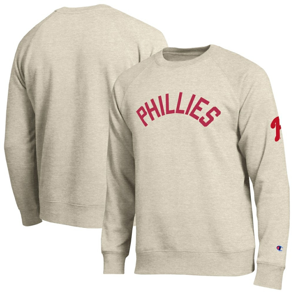 Philadelphia Phillies Champion All-Star Soft Felt Sweatshirt Oatmeal