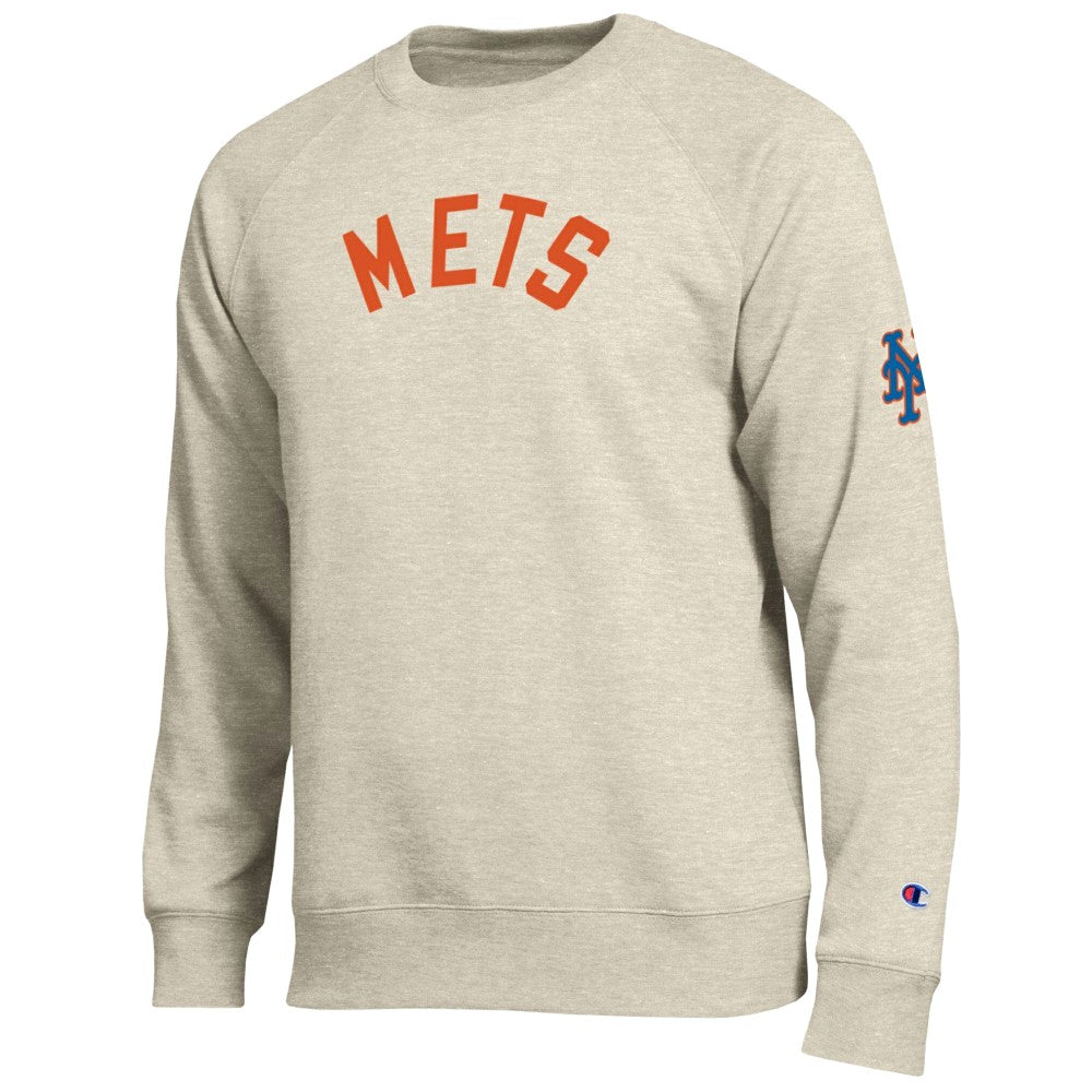 New York Mets Champion All-Star Soft Felt Sweatshirt Oatmeal