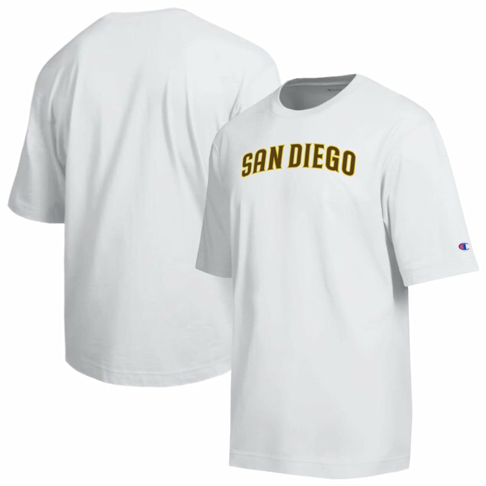 San Diego Padres Champion All Star Arched Chenille Wordmark T-Shirt White