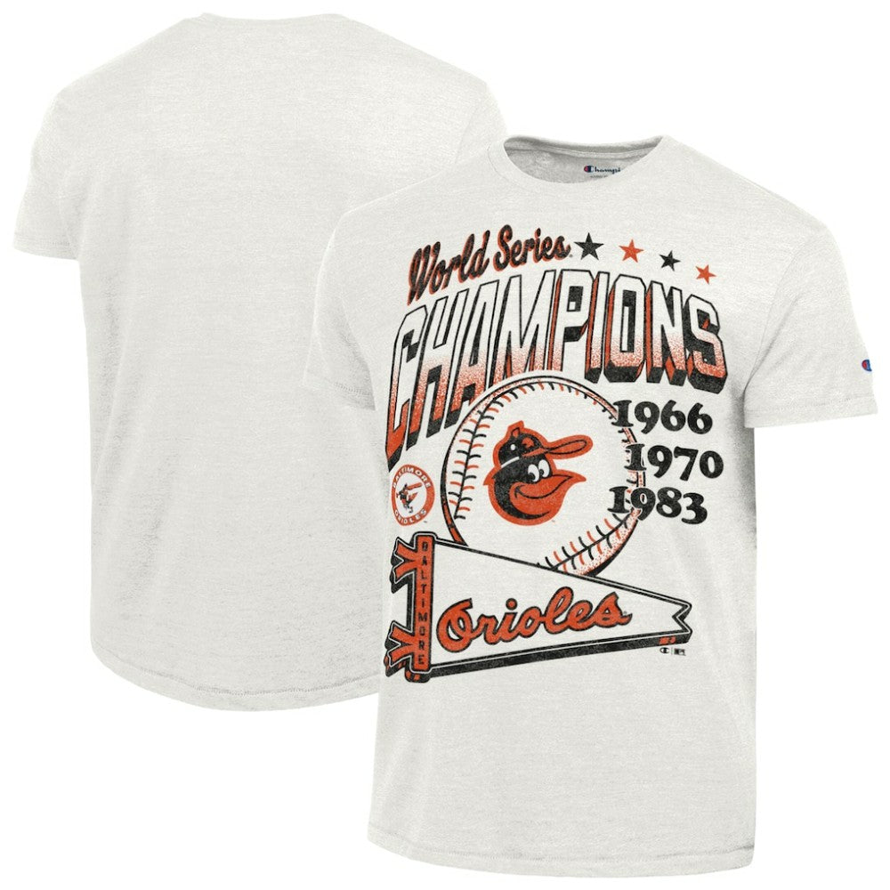 Baltimore Orioles Champion Winning Tradition Cooperstown Tri-Blend T-Shirt White