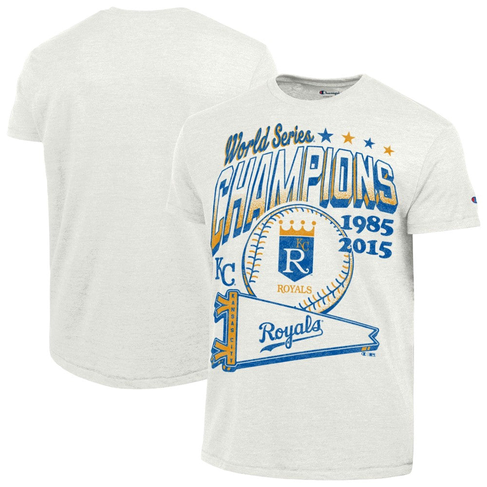 Kansas City Royals Champion Winning Tradition Cooperstown Tri-Blend T-Shirt White