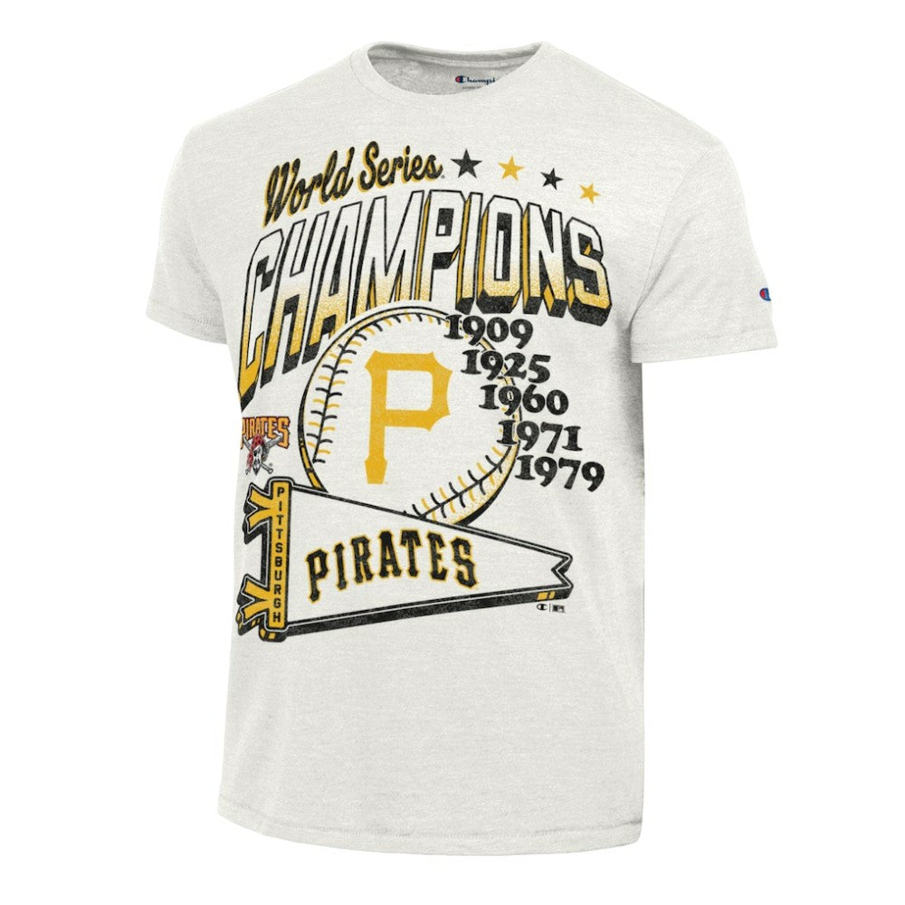 Pittsburgh Pirates Champion Winning Tradition Cooperstown Tri-Blend T-Shirt White
