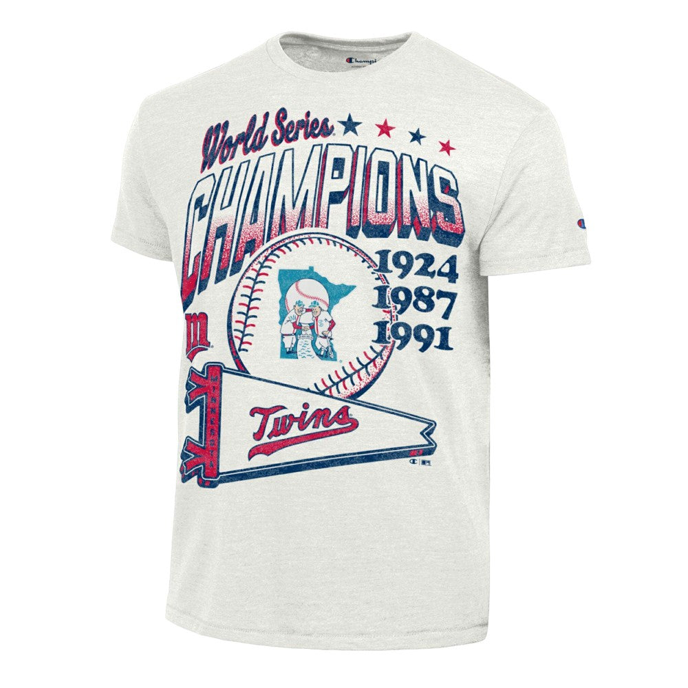 Minnesota Twins Champion Winning Tradition Cooperstown Tri-Blend T-Shirt White