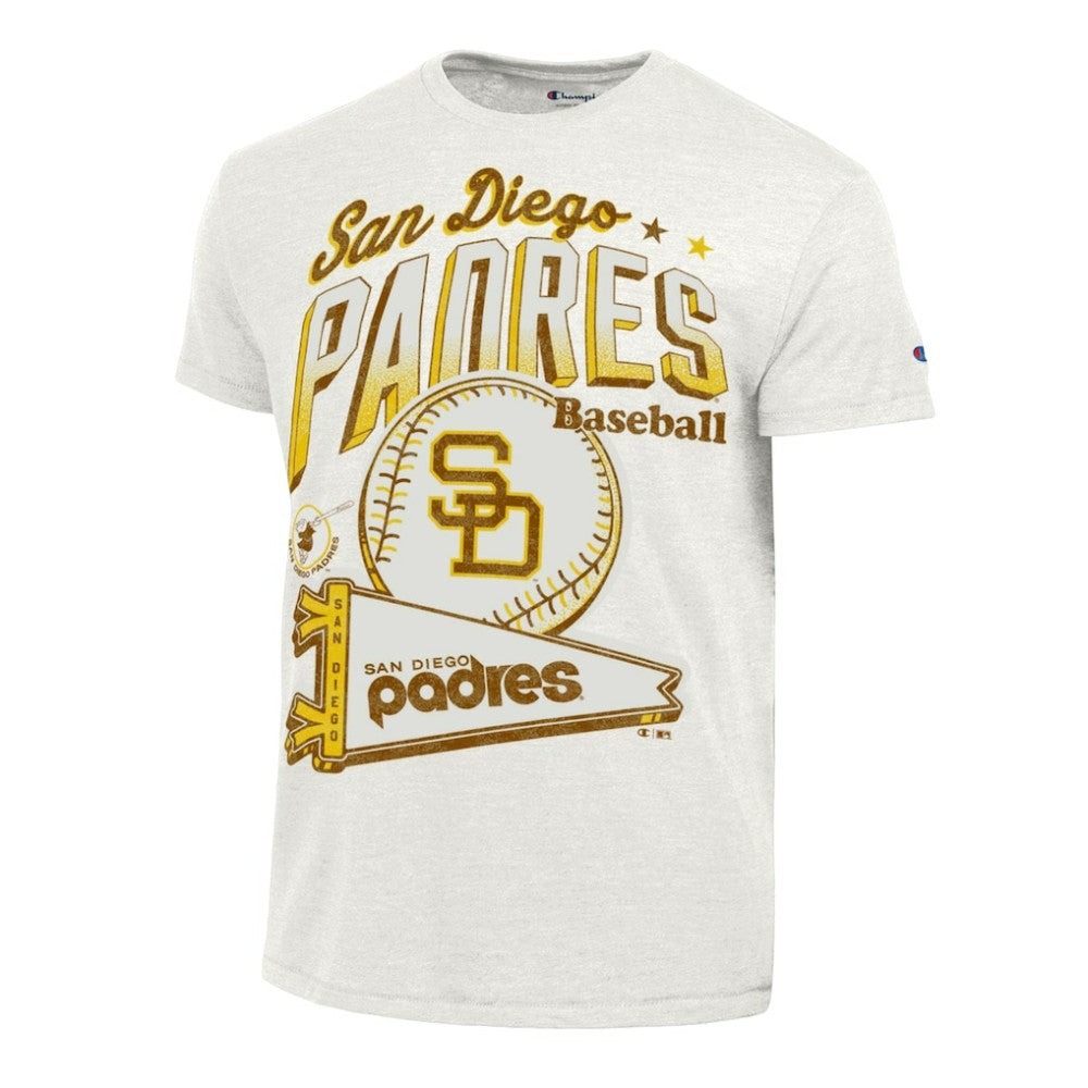 San Diego Padres Champion Winning Tradition Cooperstown Tri-Blend T-Shirt White
