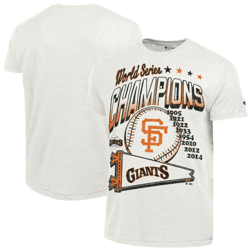 San Francisco Giants Champion Winning Tradition Cooperstown Tri-Blend T-Shirt White