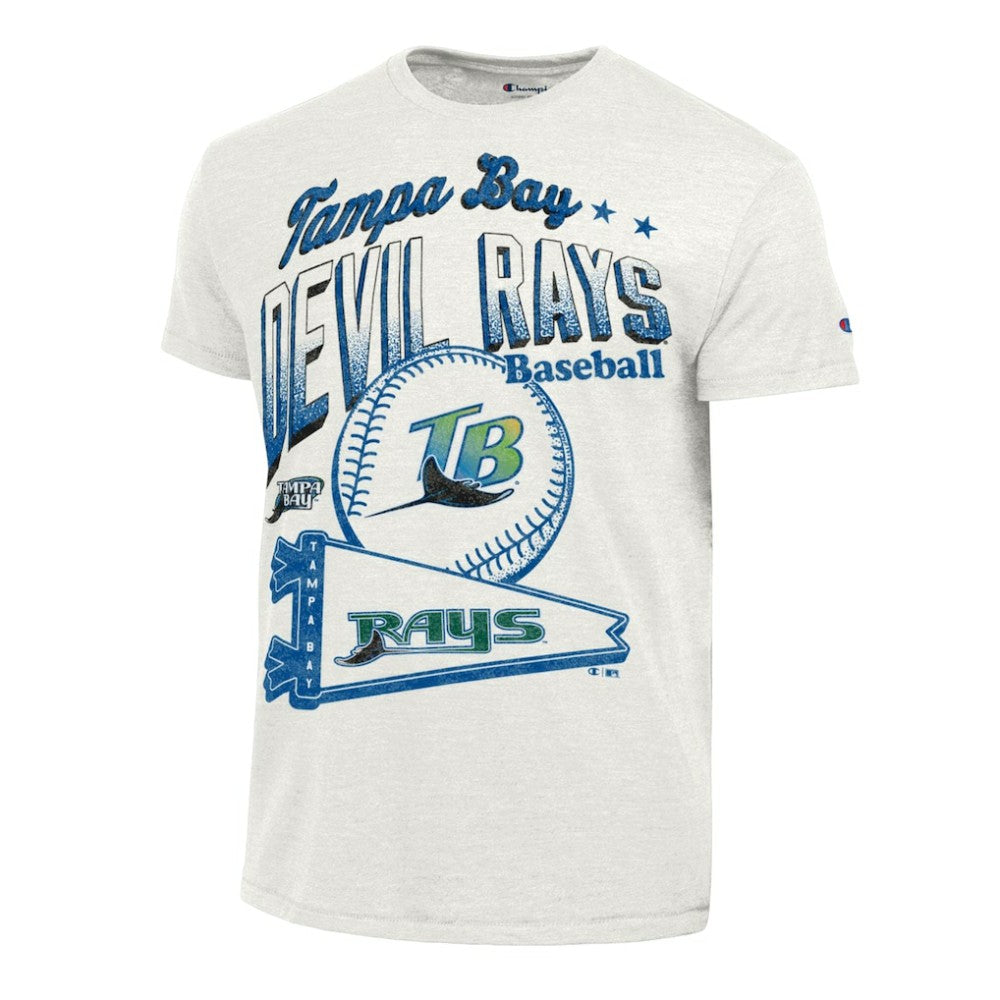 Tampa Bay Rays Champion Winning Tradition Cooperstown Tri-Blend T-Shirt White