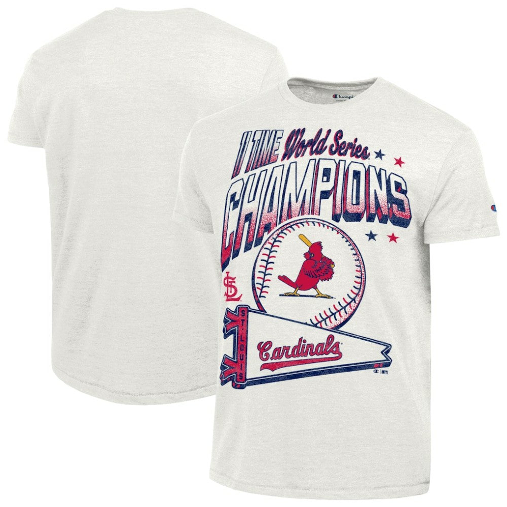 St. Louis Cardinals Champion Winning Tradition Cooperstown Tri-Blend T-Shirt White