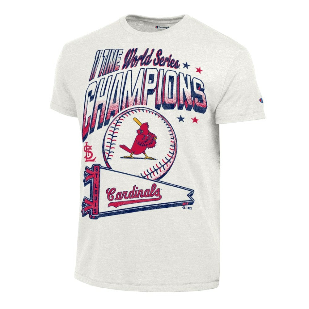 St. Louis Cardinals Champion Winning Tradition Cooperstown Tri-Blend T-Shirt White
