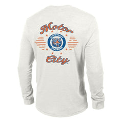 Detroit Tigers Champion Cooperstown Winning Tradition Tri-Blend Long Sleeve T-Shirt White