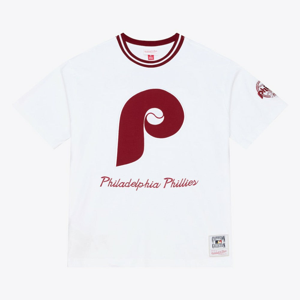 Philadelphia Phillies Cooperstown Collection Arctic T-Shirt White | Mitchell & Ness