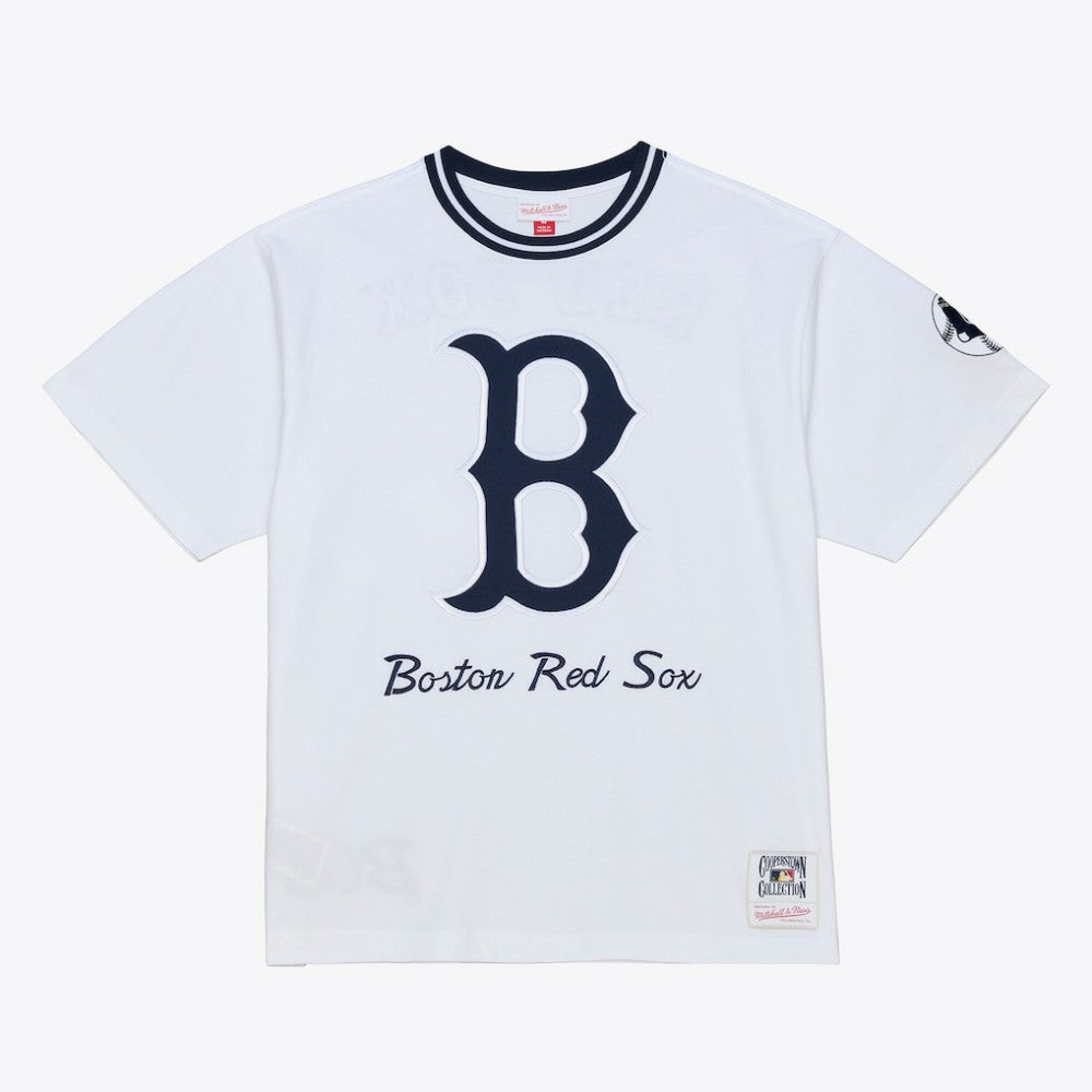 Boston Red Sox Cooperstown Collection Arctic T-Shirt White | Mitchell & Ness