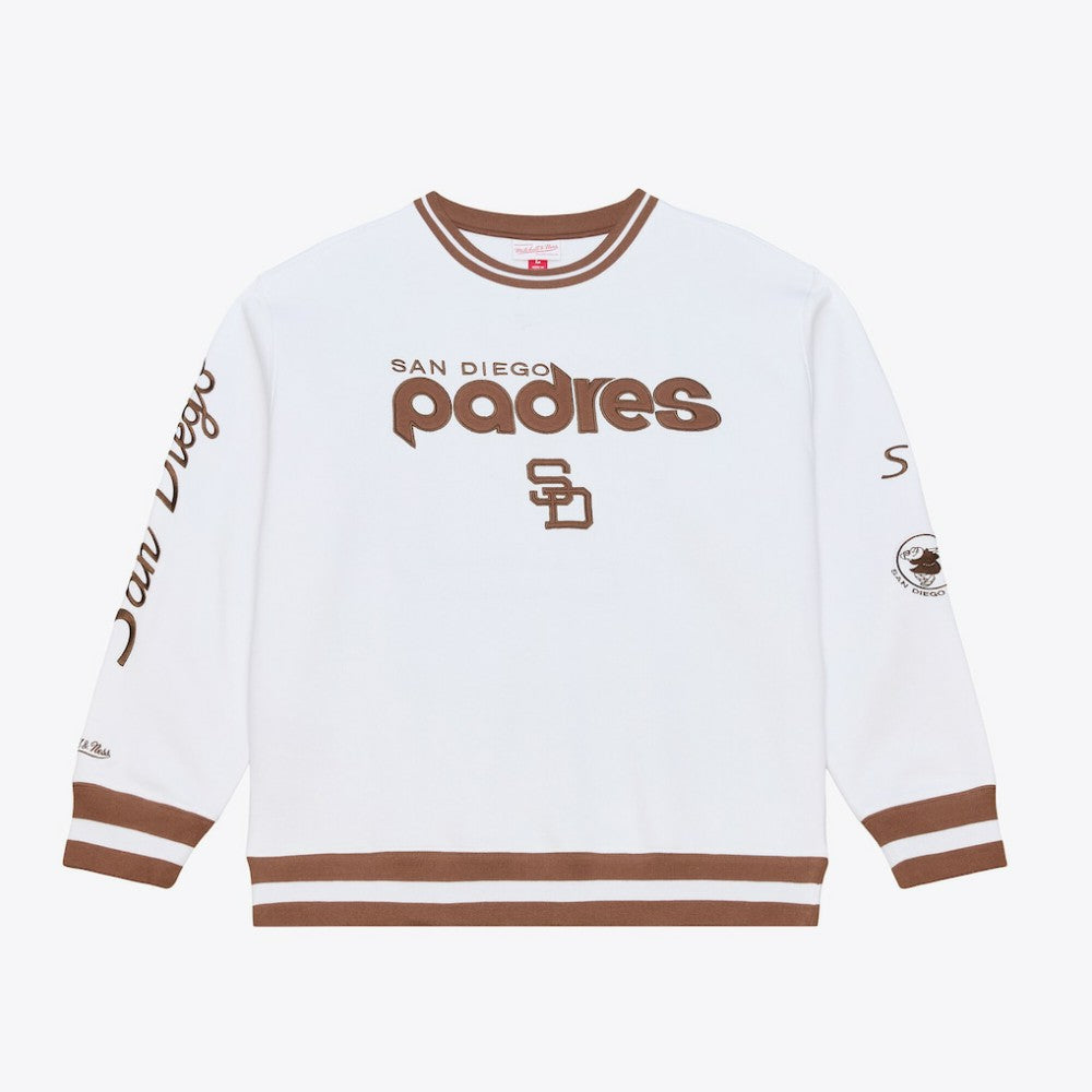 San Diego Padres Arctic Fleece Sweatshirt White | Mitchell & Ness
