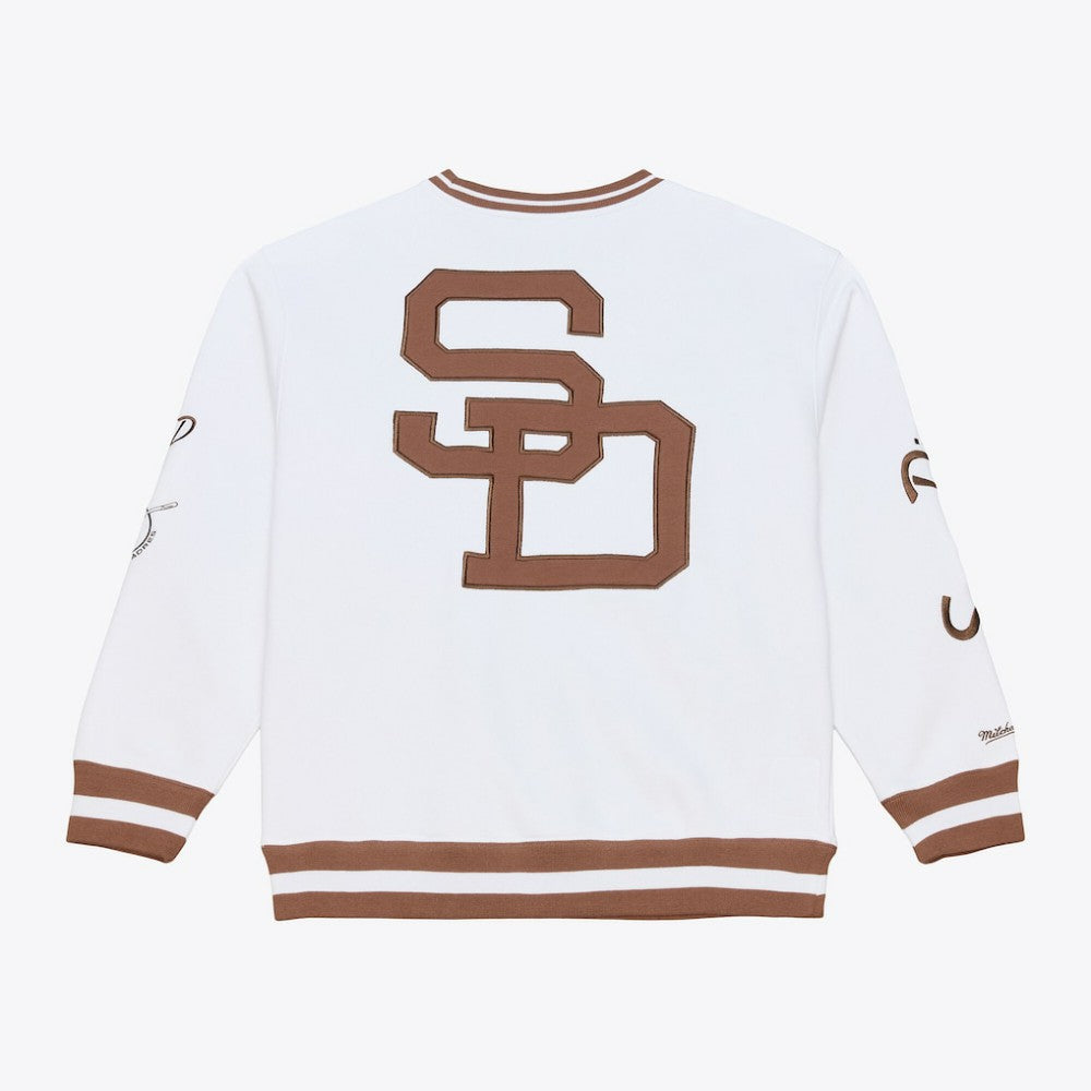 San Diego Padres Arctic Fleece Sweatshirt White | Mitchell & Ness