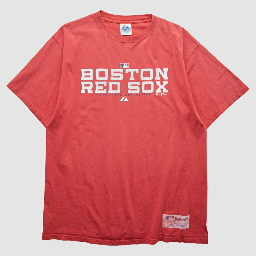Boston Red Sox Majestic 2005 T-shirt Red Vintage