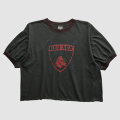 Boston Red Sox Majestic 2000s T-shirt Charcoal Vintage