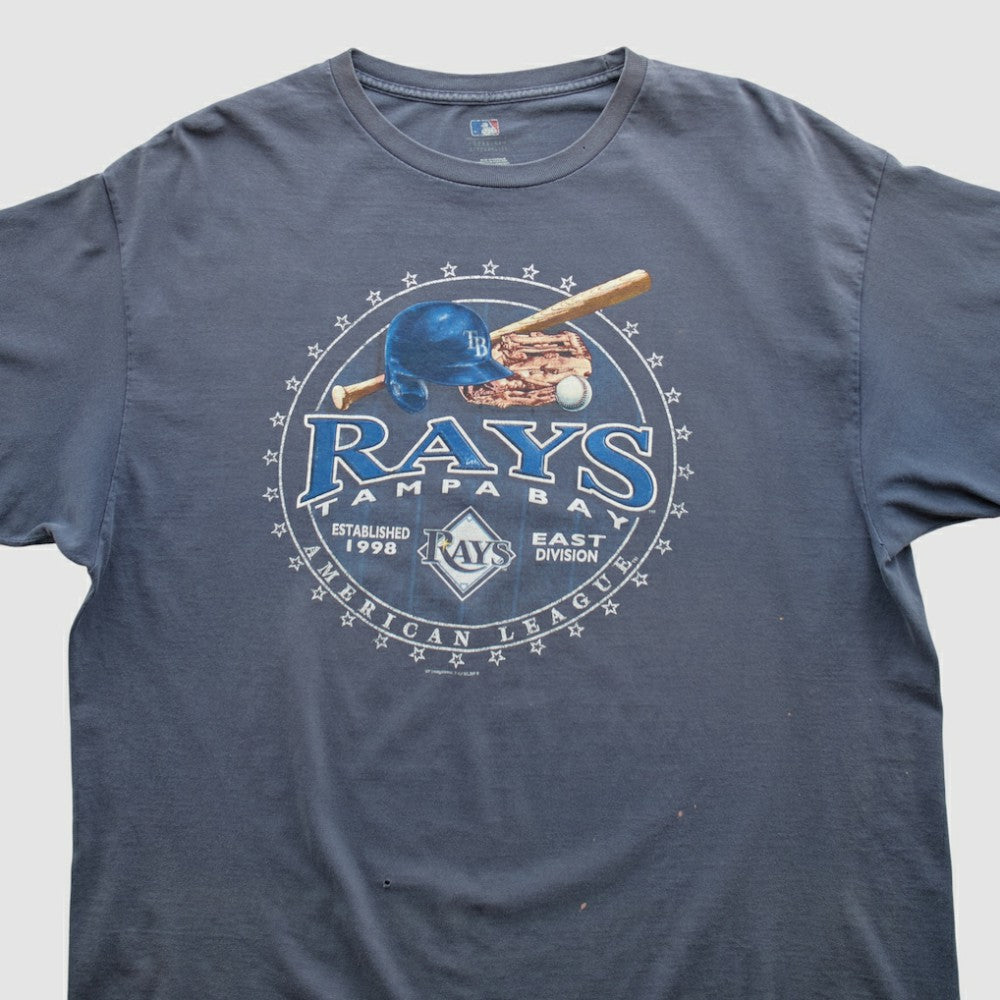 Tampa Bay Rays MLB Genuine Merchandise 2000s T-shirt Navy Vintage