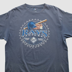Tampa Bay Rays MLB Genuine Merchandise 2000s T-shirt Navy Vintage