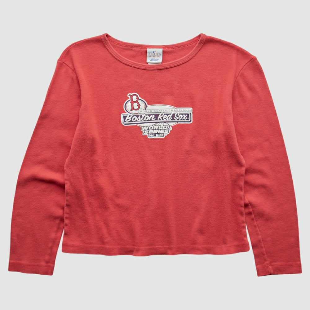 Boston Red Sox MLB 2004 Long Sleeve T-shirt Red Vintage