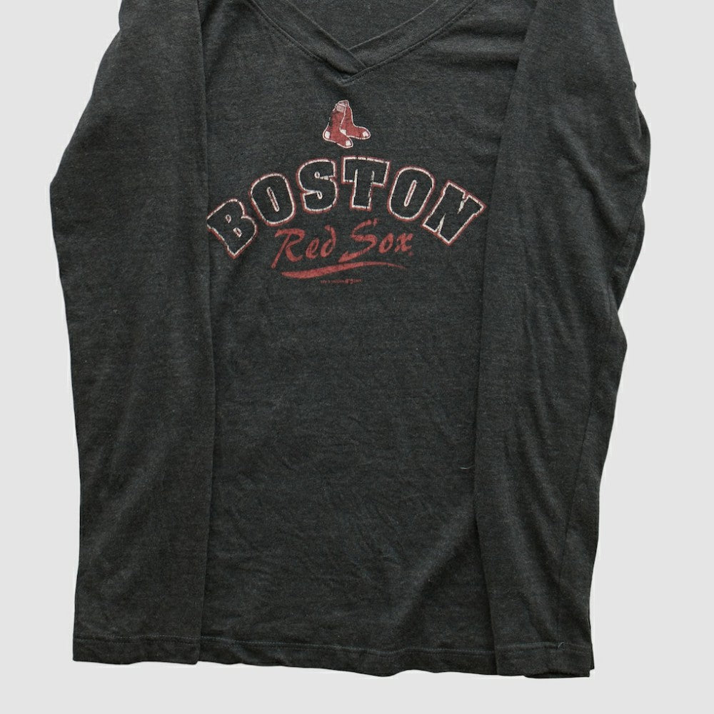 Boston Red Sox Genuine Merchandise 2010s Long Sleeve T-shirt Charcoal Vintage