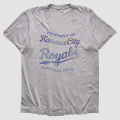 Kansas City Royals 80s T-shirt Heather Gray Vintage