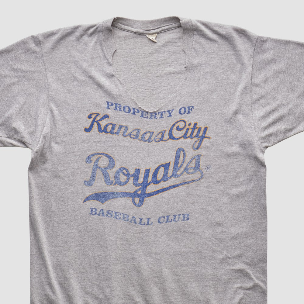 Kansas City Royals 80s T-shirt Heather Gray Vintage