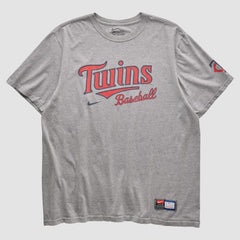 Minnesota Twins 2010s T-shirt Heather Gray Vintage | Nike