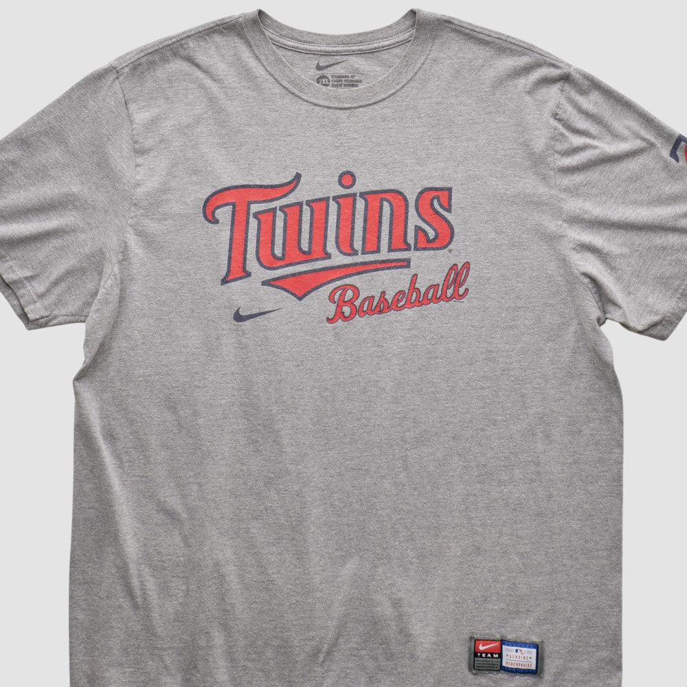 Minnesota Twins 2010s T-shirt Heather Gray Vintage | Nike