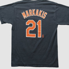 Baltimore Orioles Majestic 2000s T-shirt Navy Vintage