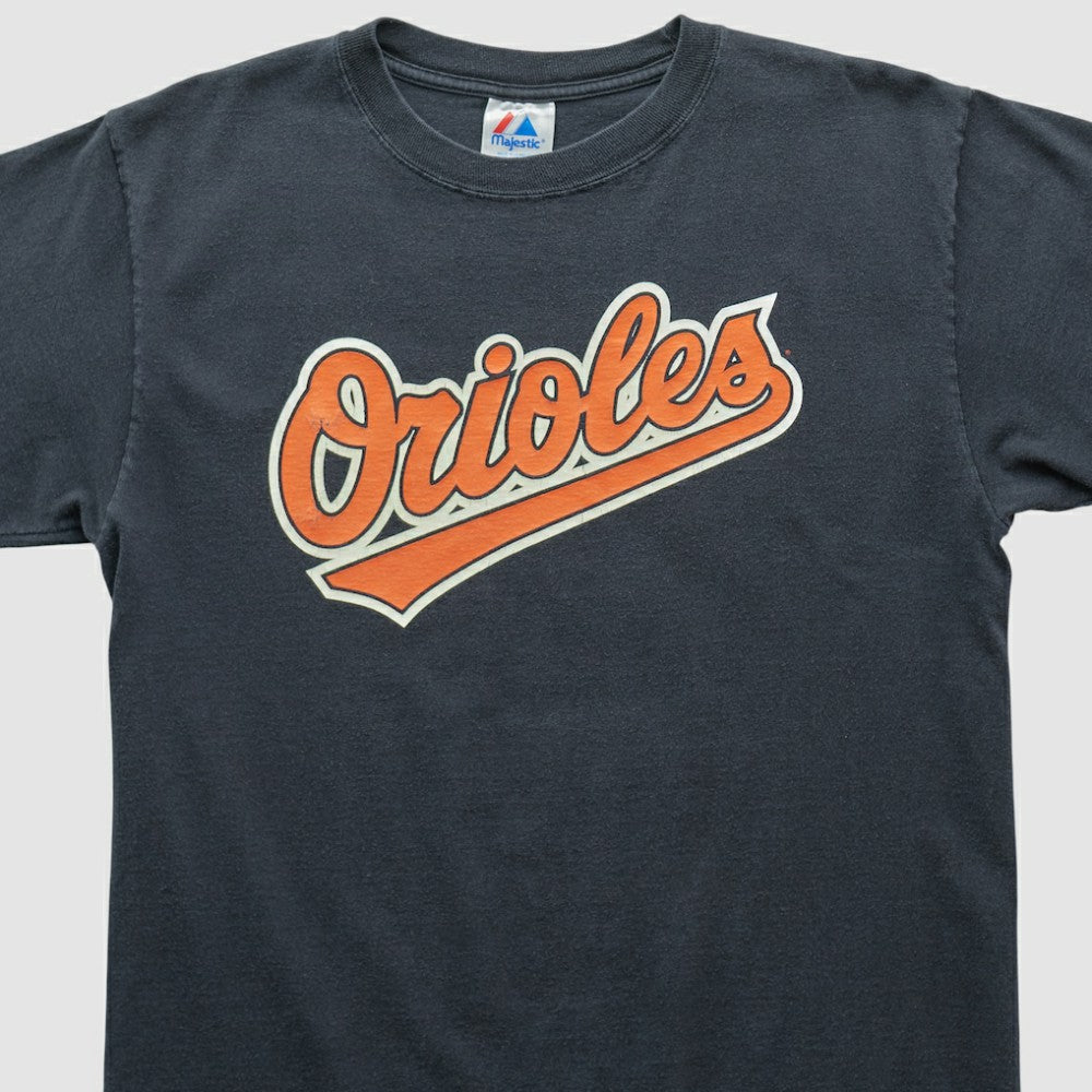 Baltimore Orioles Majestic 2000s T-shirt Navy Vintage