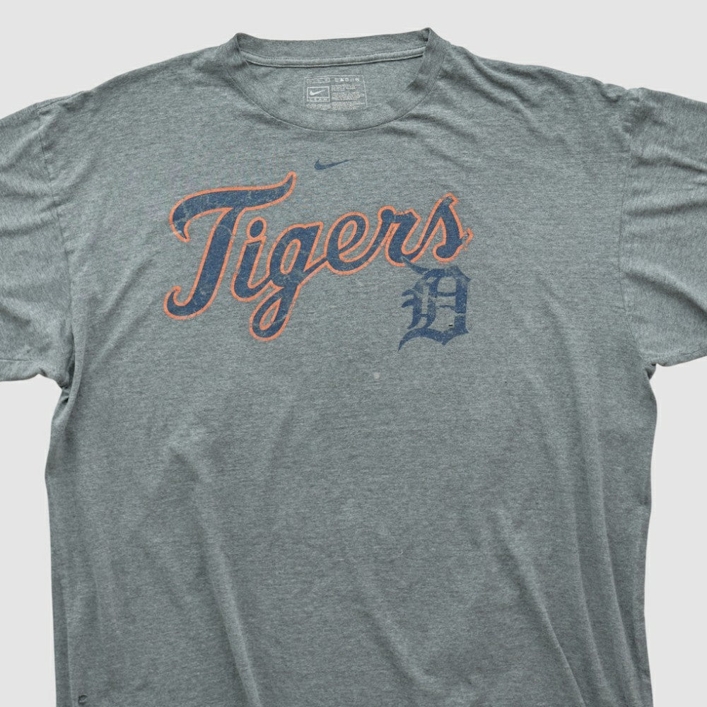Detroit Tigers 2000s T-shirt Heather Gray Vintage | Nike