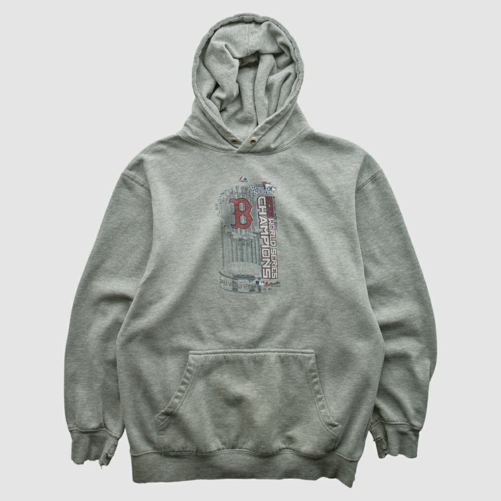 Boston Red Sox 2013 Hooded Pullover Sweatshirt Heather Gray Vintage