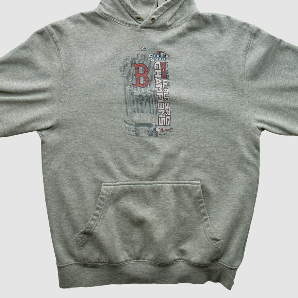 Boston Red Sox 2013 Hooded Pullover Sweatshirt Heather Gray Vintage
