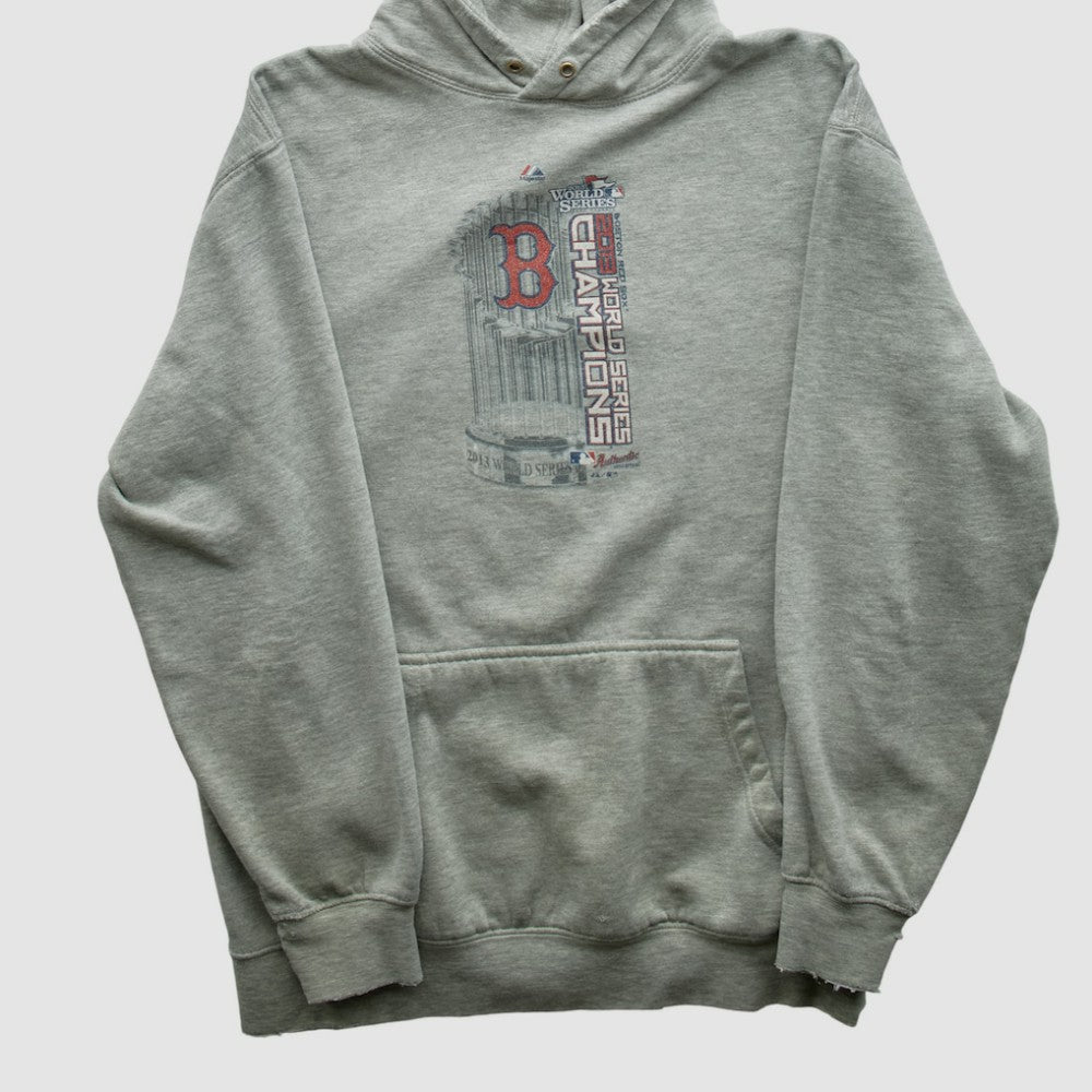 Boston Red Sox 2013 Hooded Pullover Sweatshirt Heather Gray Vintage
