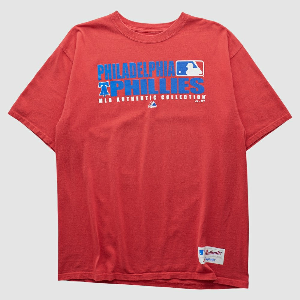 Philadelphia Phillies Majestic 2000s T-shirt Red Vintage