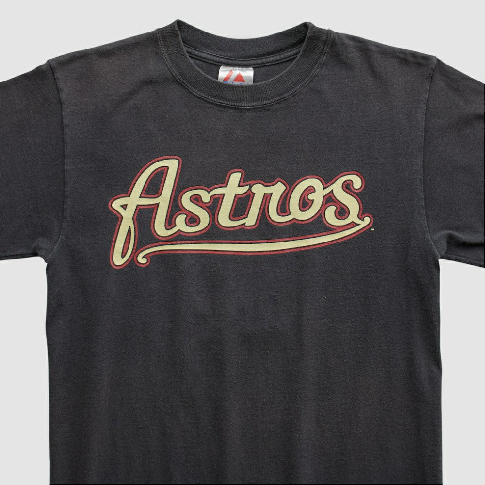 Houston Astros Majestic 2000s T-shirt Black Vintage