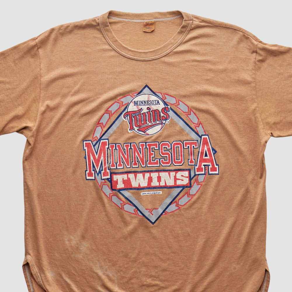 Minnesota Twins Champion 90s T-shirt Tan Vintage