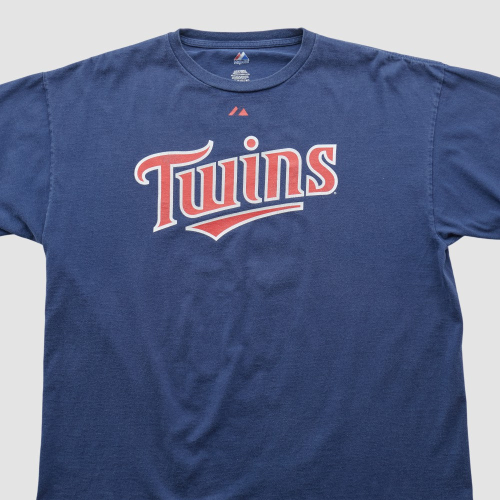 Minnesota Twins Majestic 2000s T-shirt Navy Vintage
