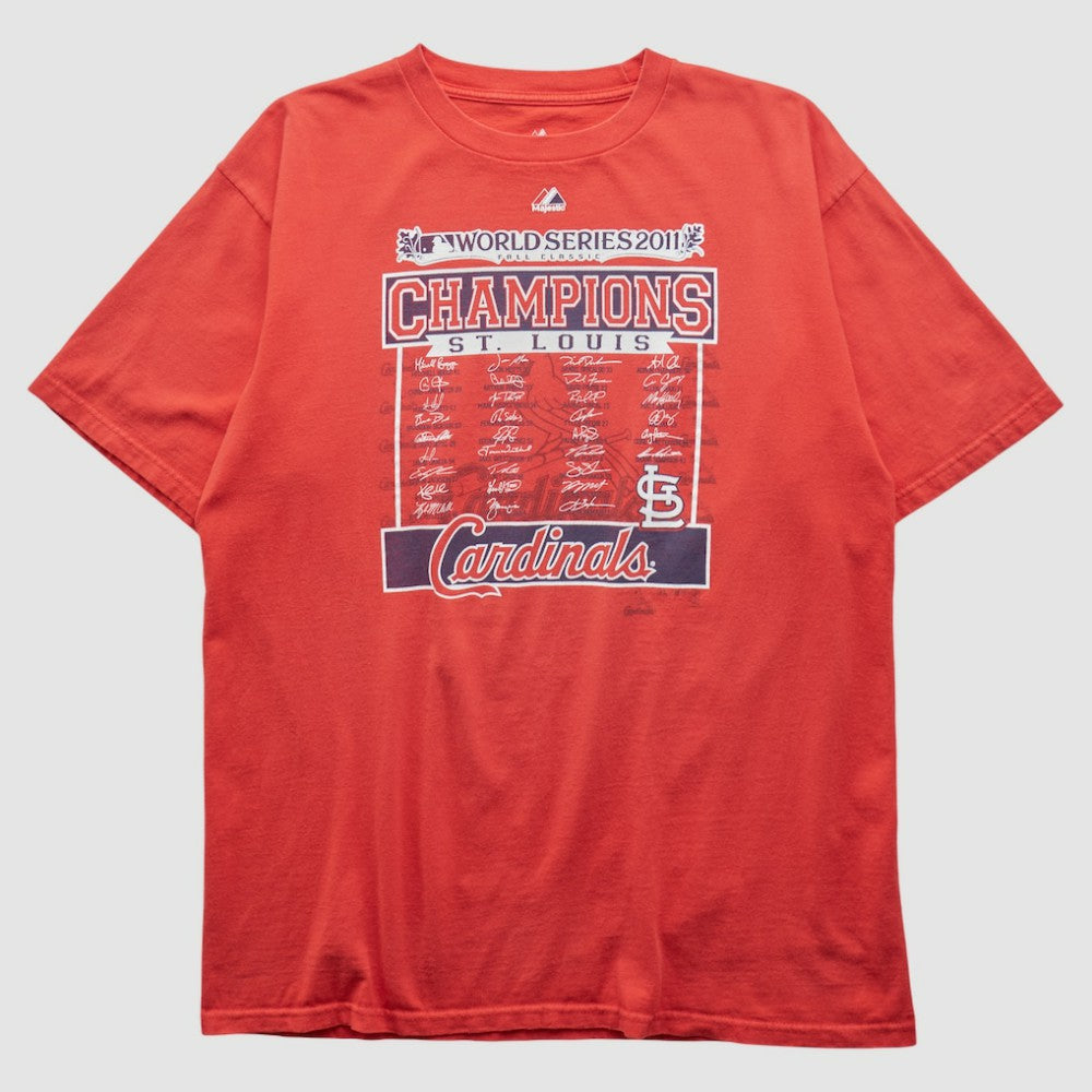 St. Louis Cardinals Majestic 2011 T-shirt Red Vintage