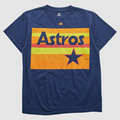 Houston Astros Majestic 2000s T-shirt Navy Vintage