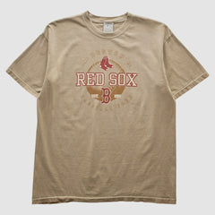 Boston Red Sox Genuine Merchandise 2000s T-shirt Tan Vintage