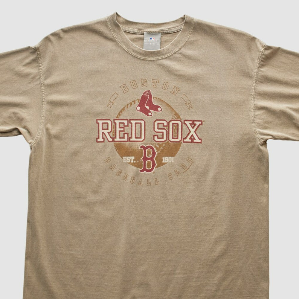Boston Red Sox Genuine Merchandise 2000s T-shirt Tan Vintage