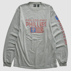 Philadelphia Phillies Gear For Sports 2000s Long Sleeve T-shirt Heather Gray Vintage